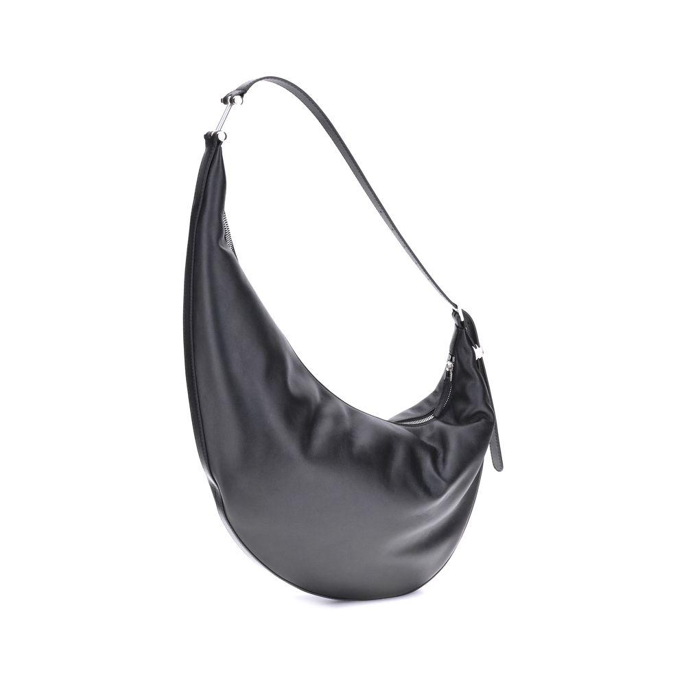 Marni Schwarze Kalbshaut Bos Taurus Schultertasche